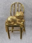 Vintage Jj Jonette Signed Cat Pin Brooche Lot Of 7 - Excellent Condition  cp10 