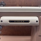 Vintage Singer Sewing Machine 301a With Case And Foot Pedal  Tested