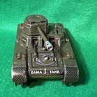 Vintage 1950 s Gama German Us Zone Wind Up Tin Toy Military Tracks Tank