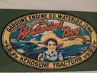 Waterloo Boy Gas Engine Co  Kerosene Tractors Porcelain Enamel Sign Vgc Heavy