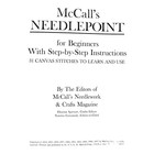 Vintage Mccall s Needlepoint For Beginners Book 1967 Step-by-step Instructions