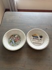 Set Of 2 Vintage Ceramic Recipe Pie Plates Blueberry Strawberry   Country Kids