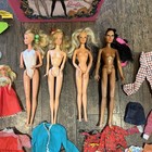 Vintage 1968 The World Of Barbie Double Doll Case Lot Dolls And Accessories