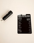 Police Magnum Oc-17 Max Pepper Spray 1 2 Ounce Black Hard Case   Key Ring   Clip