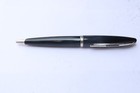Vintage Waterman Carene Ballpoint Pen Black Lacquer Body Silver Clip France