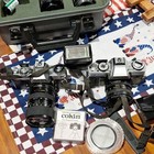 Minolta Xd 11   Xg-1 Slr Film Cameras With Lenses  Flash  Case  Filters