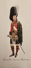 Vintage Dewars White Label Regimental Print Queen s Own Cameron Highlanders