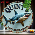 Jaws Movie Amity Island Shark Metal Sign Vintage Retro Tin Sign Wall Decor 7 8in