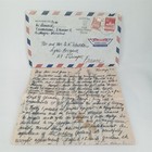 Mcm Handwritten Letter Airmail Envelope Postmark July 26 1966 Germany To France