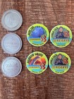 Las Vegas Casino Gaming Tokens - Lot Of 9 Slot And Table - Unique Lv History