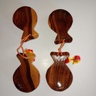 Vintage Castanets  Wood  Nice High Gloss 