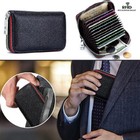 Rfid Blocking Men Real Leather Wallet 12 Card Slots Case Cash Card Holder Gift