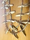 Kewa Santo Domingo Pueblo 2 Strand Fetish Bird Carvd Shell Turq Coral Necklace Y