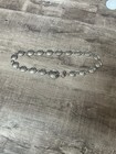 Vintage 60-70 s Silver Flower Chain Belt Adjustable Boho Festival 