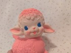 Sun Rubber Co Lamb Squeak Toy Vtg 1955 Kitch Squeaker Rare All Pink Body