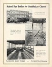 1930s Antique  studebaker School Bus Bodies Brochure  Vg Plymouth Indiana Nice 1