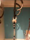 Nice Vintage Sterling Silver Headstall  Bridle By Kathy s Show Ferrule Slide Ear