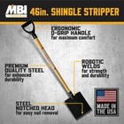 Shingle Remover 46 In  Stripping Shovel Steel Roof Rippers Nail Puller 4 Pack