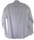 Paul Smith London Mens Sz 16 White  pink  blue Striped Button Up Shirt  bb33 