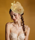 Sinamay Fascinator Pillbox Hats For Women Feather Flower Church Derby Headband C