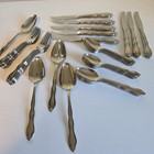 Lot 51 Pc  Service Of 8 1847 Rogers Bros International Silver Plate Anniversary