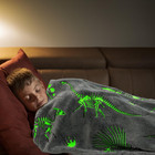 Glow In The Dark Blanket Dinosaur Blanket For Boys Kids Soft Cute Dino Throw Bla