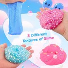 6 Pack Slime Kit  Pink   Blue Slime For Kids  Butter Cloud Clear Slime Set Pa   