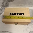 Tekton          Letter And Number Set In Wooden Box With A Latch To Keep It Closed