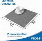 Microfiber Cleaning Cloth  12 Pack Premium Towels For Small  Gray 