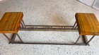 Antique Brass Fireplace Surround Fence And Bench