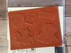 Stampin  Up  Cheers To The Season Red Rubber Stamp Set Christmas Fall Wedding