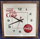 Original 1960   s Vintage Things Go Better With Coke Coca Cola Clock Old