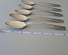 Lot Of 5 Vintage Oneida Community Coronation Silverplate Teaspoons 1940 Floral