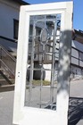 Antique 36    Door With Leaded And Beveled Glass  Ned2717