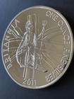 2011 Great Britain Silver Britannia 2 Pounds 1 Oz  958 Coin Union Jack Flag 2 