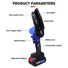 Cordless Electric Chainsaw Handheld Chain Saw Battery Cutter Trees Wood Branches