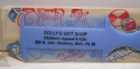 Vintage Mcm 1950 s Advertising Baby Doll Fine Tooth Comb Dolly s Gift Shop Blue