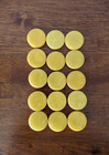 Vtg Crisloid Backgammon Smooth Checkers Set Butterscotch Gold Brown Swirl 1 25 
