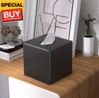 Tissue Box Cover  Square Facial Tissue Holder Storage For Bathroom Vanity  Count