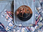Vera Bradley Rfid Turn Lock Wallet Blue Floral Quilted Zip Around Clutch Euc