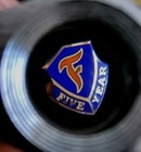 10k   14k Gold  Set Of 2 Firestone 5    20 Year Service Pins Maco Stamped X2