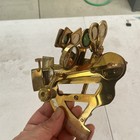 Vintage Brass Sextant Nautical Navigation Instrument Maritime Ship Decor 