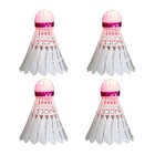 4pcs Light Weight Led Lighting Sport Badminton Shuttlecocks For Outdoor Sports