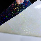 25 Sheets Stars Holographic Clear Vinyl Cold Laminated Film A4 