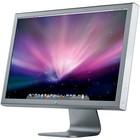 Apple 23  Cinema Widescreen Hd Display A1082 Dvi Aluminum - W power Supply  Good