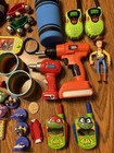 Kids Toys Mixed Lot Crayola Woody Bosch Tools Black   Decker Boys Tmnt Walkie