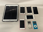 Lot Of 8 Apple Products   Ipad  Iphones  Ipods   For Parts Or Repair Only