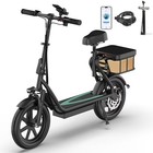 Aovopro Esbspro Electric Scooter With Seat  Commuter Foldable  500w 22 5ah 22mph