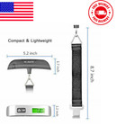 2pcs 110lb 50kg Portable Lcd Digital Hanging Luggage Travel Weight Scale