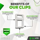 Tile Leveling Clips Ultra Thin 1 64   0 5 Mm  - Standard Profile